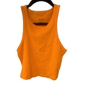 Medium Orange Wild Fable Ribbed Cropped Tank Top - Comfortable Summer Essential